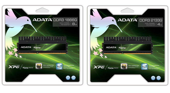 ADATA-DDR3-1866G and 2133G memory kits